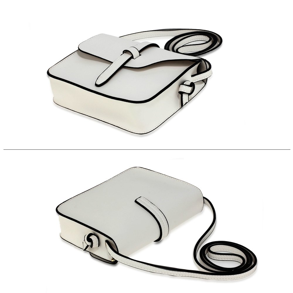 wholesale handbags AG00660 White Cross Body Bag School Messenger