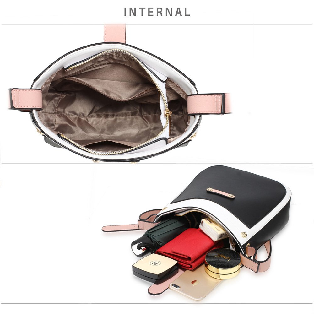 Wholesale White / Black / Pink Cross Body Bag School Messenger Shoulder