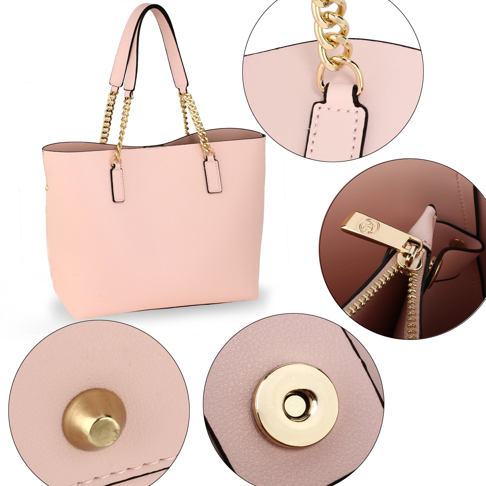 Wholesale Pink Women Fashion Tote Bag AG00664