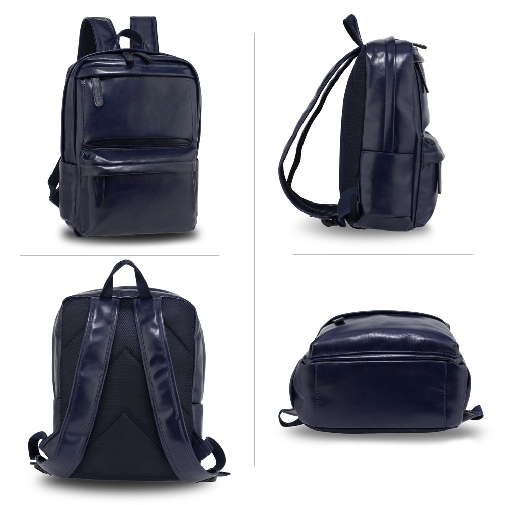 Wholesale Navy Unisex Backpack School Bag AG00676