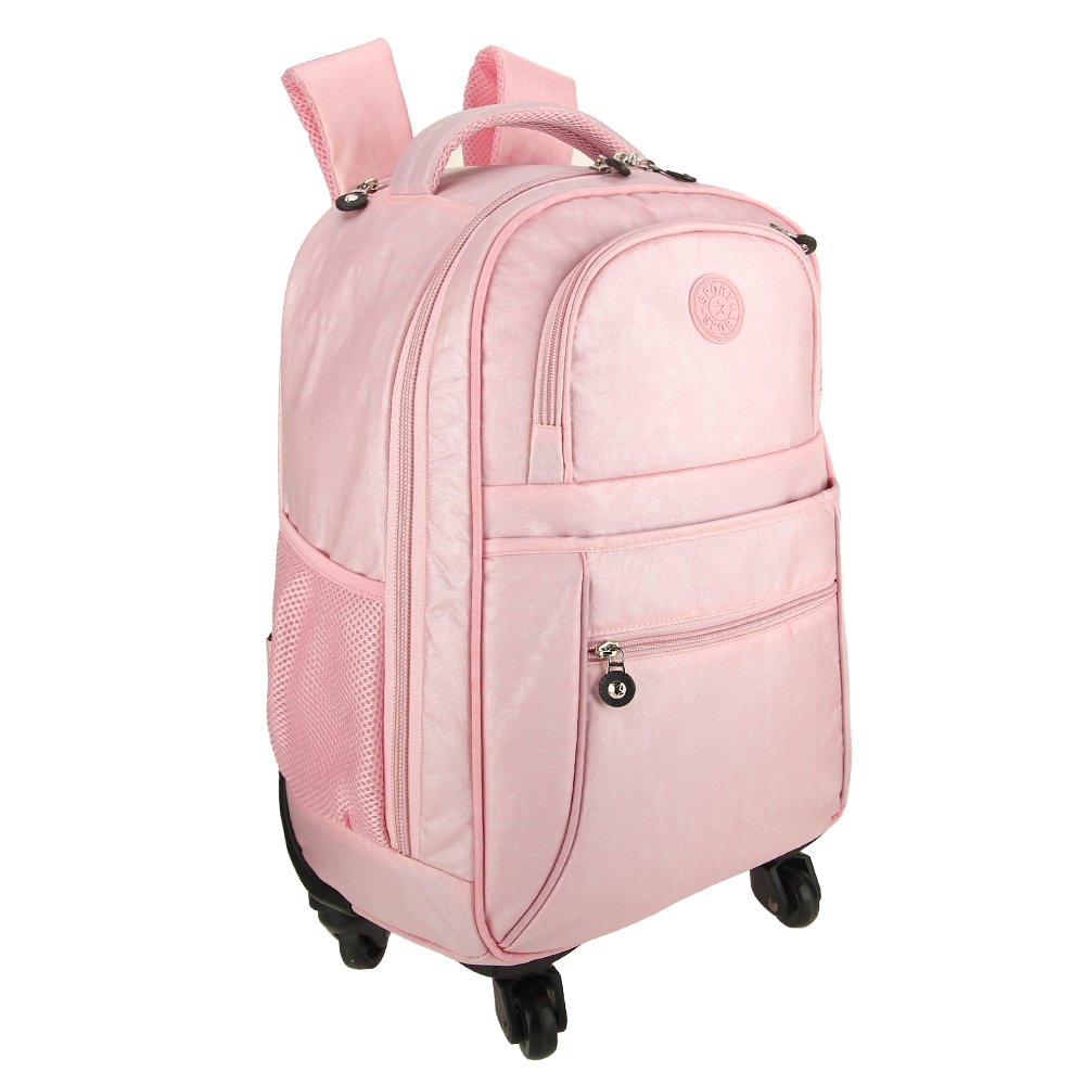 travel backpack pink