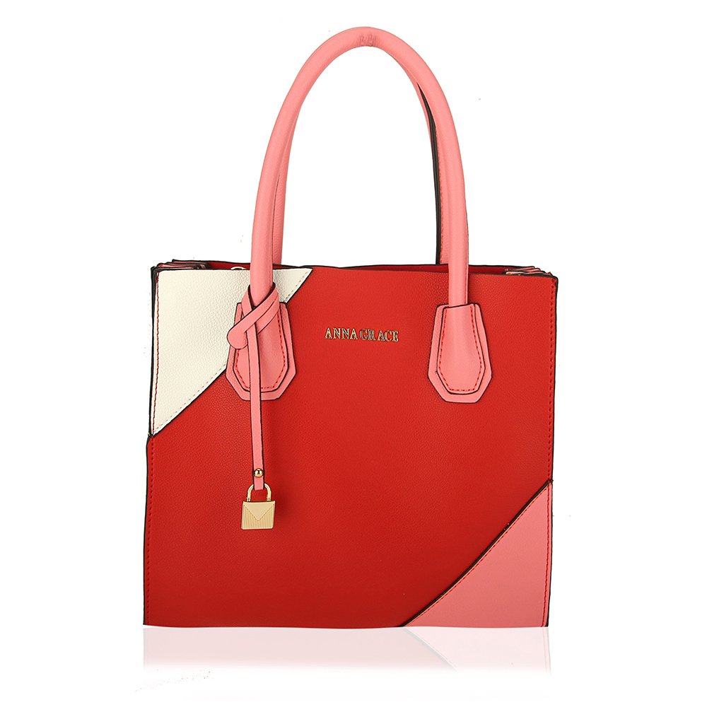 red pink bag