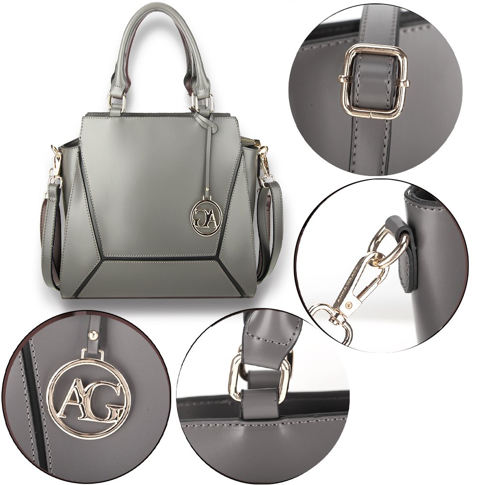Grey Women's Fashion Tote Shoulder Bag AG00764A
