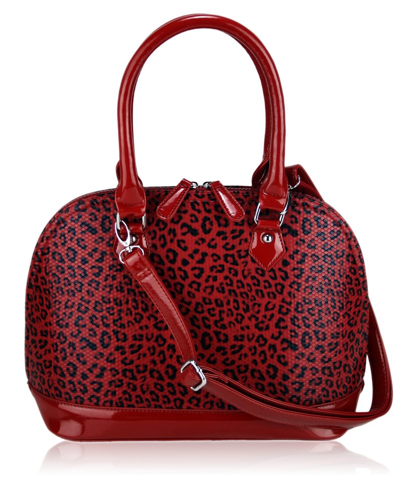 Wholesale Bags :: LS6008 - Red Animal Print Tote Fashion Grab Handbag ...