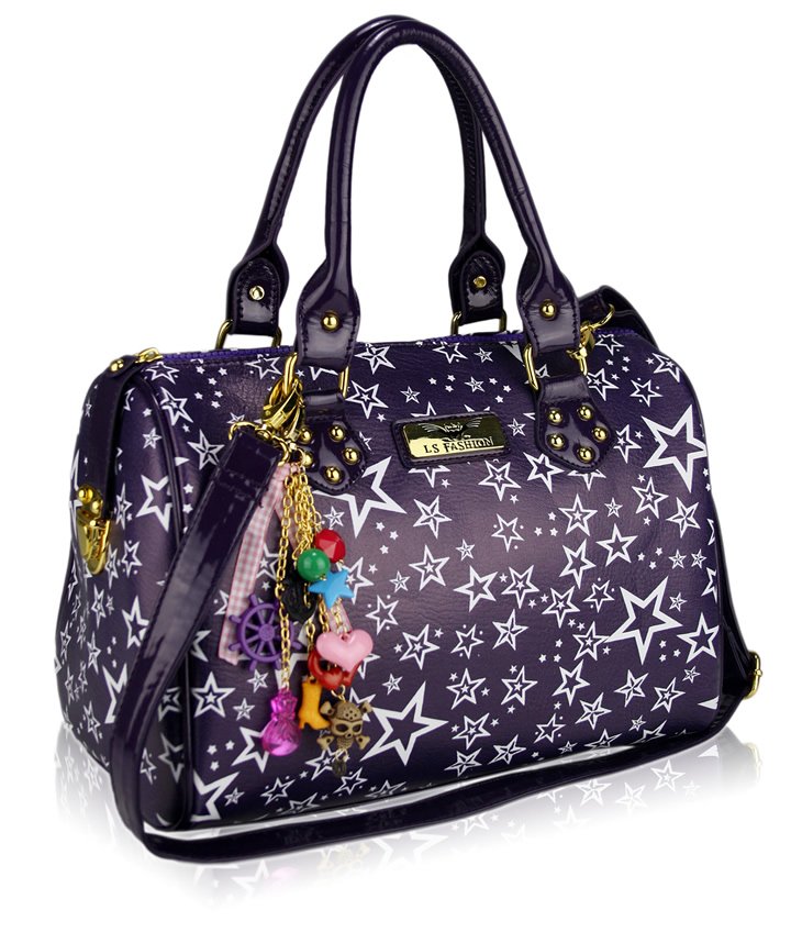 Wholesale bag - Purple Star Tote Bag With Charm