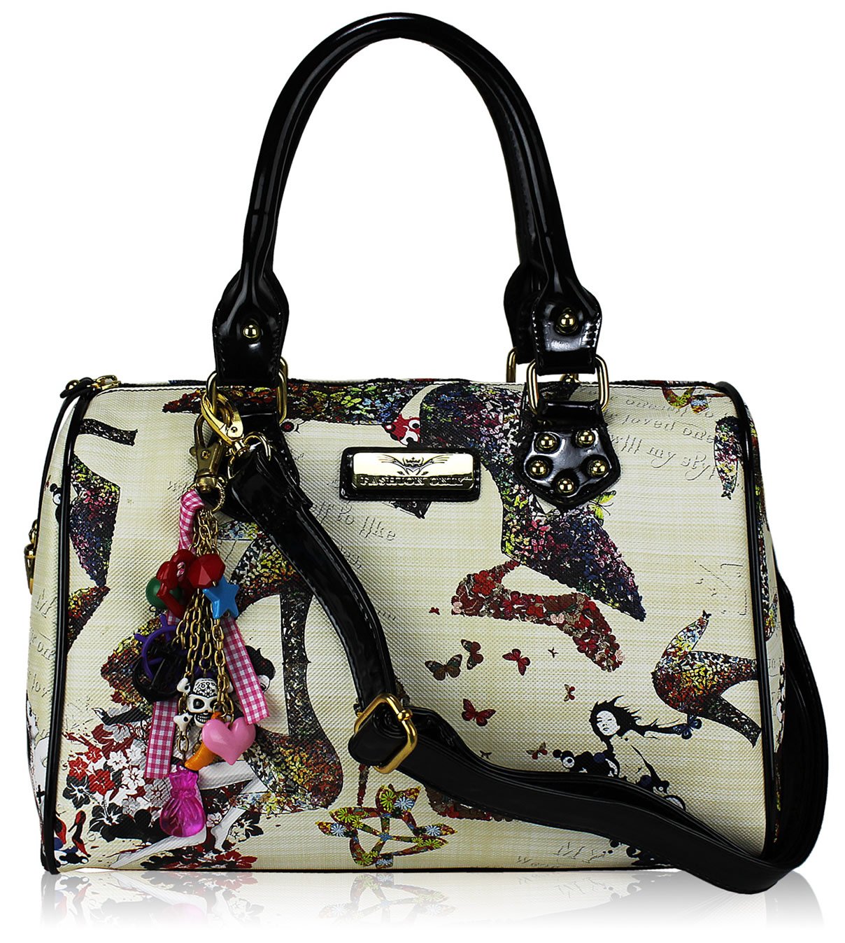 Wholesale bag - Beige Fashion Tote Bag With Charm