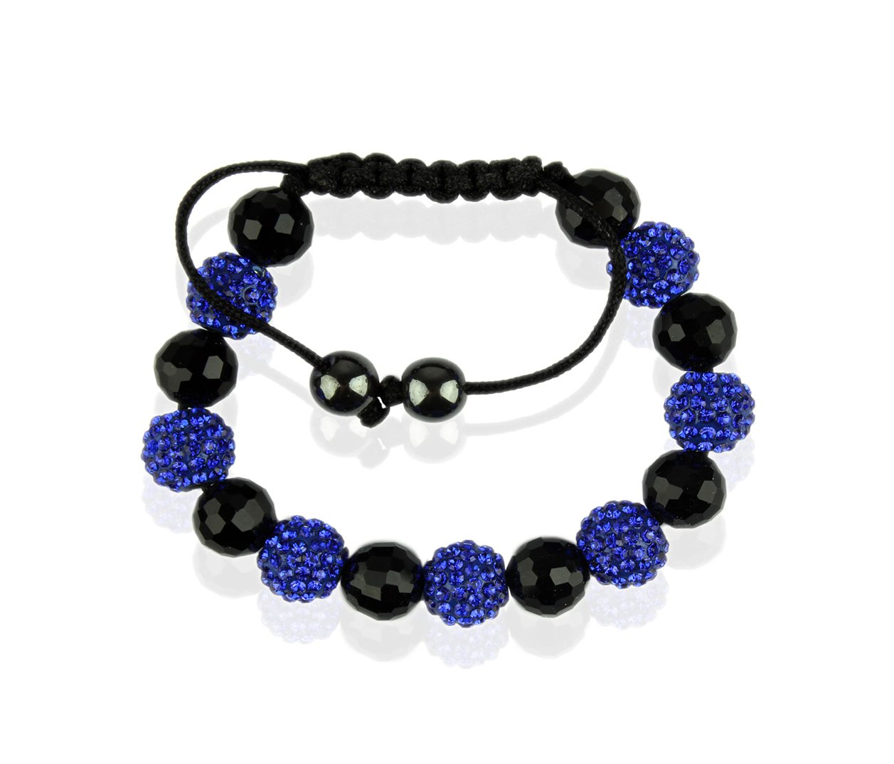 Wholesale Blue Shamballa CrystalDisco Ball Friendship Bead Bracelet