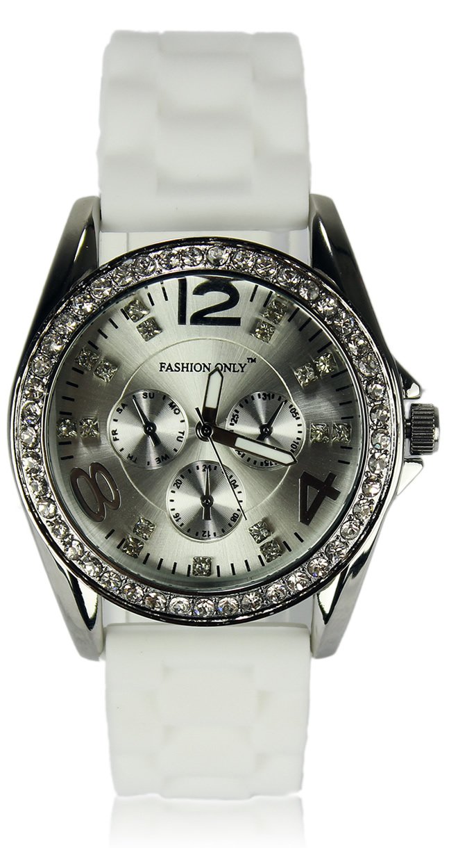 wholesale watches White Womens Diamante Watch