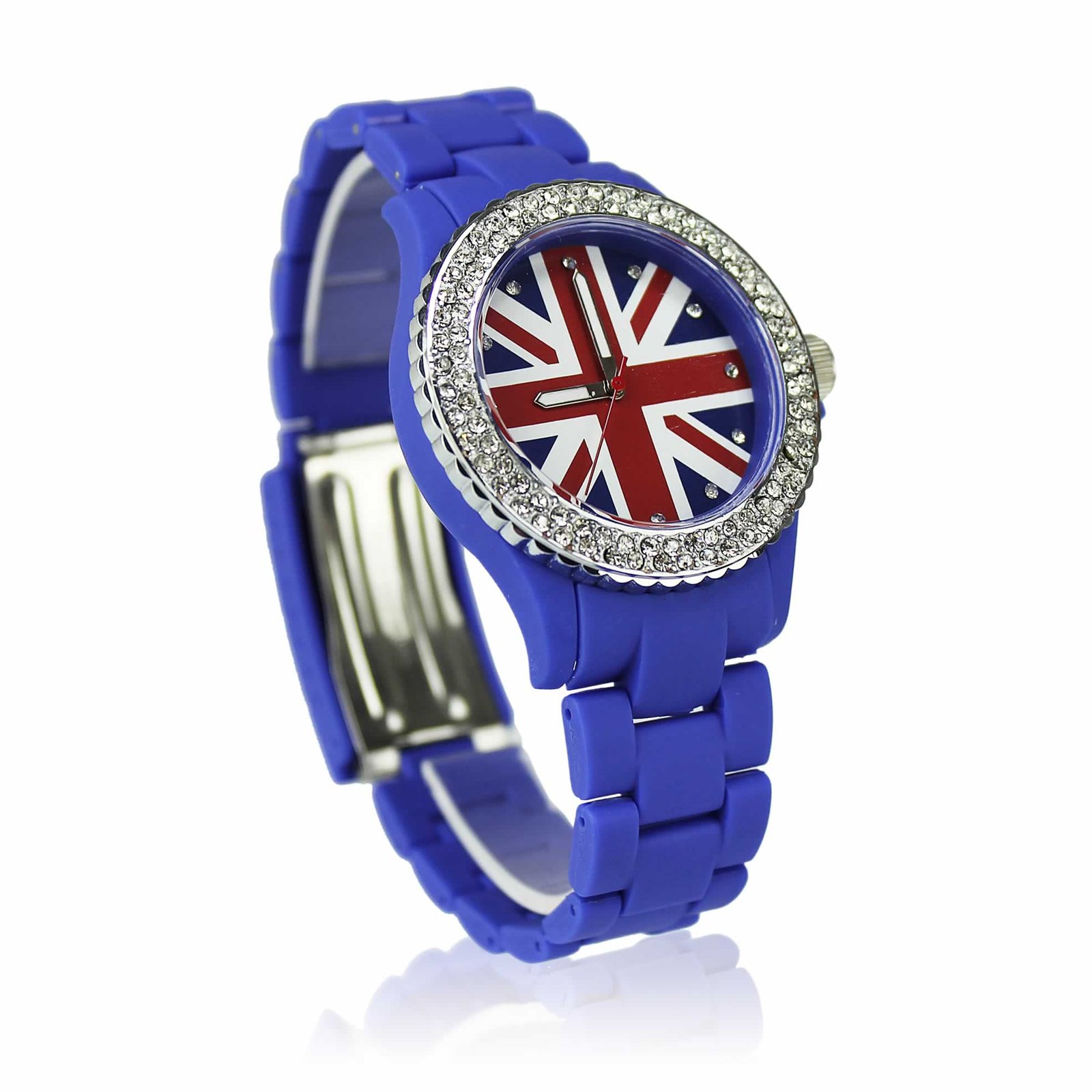 wholesale watches Wholesale B2B Blue Diamante Union Jack Watch