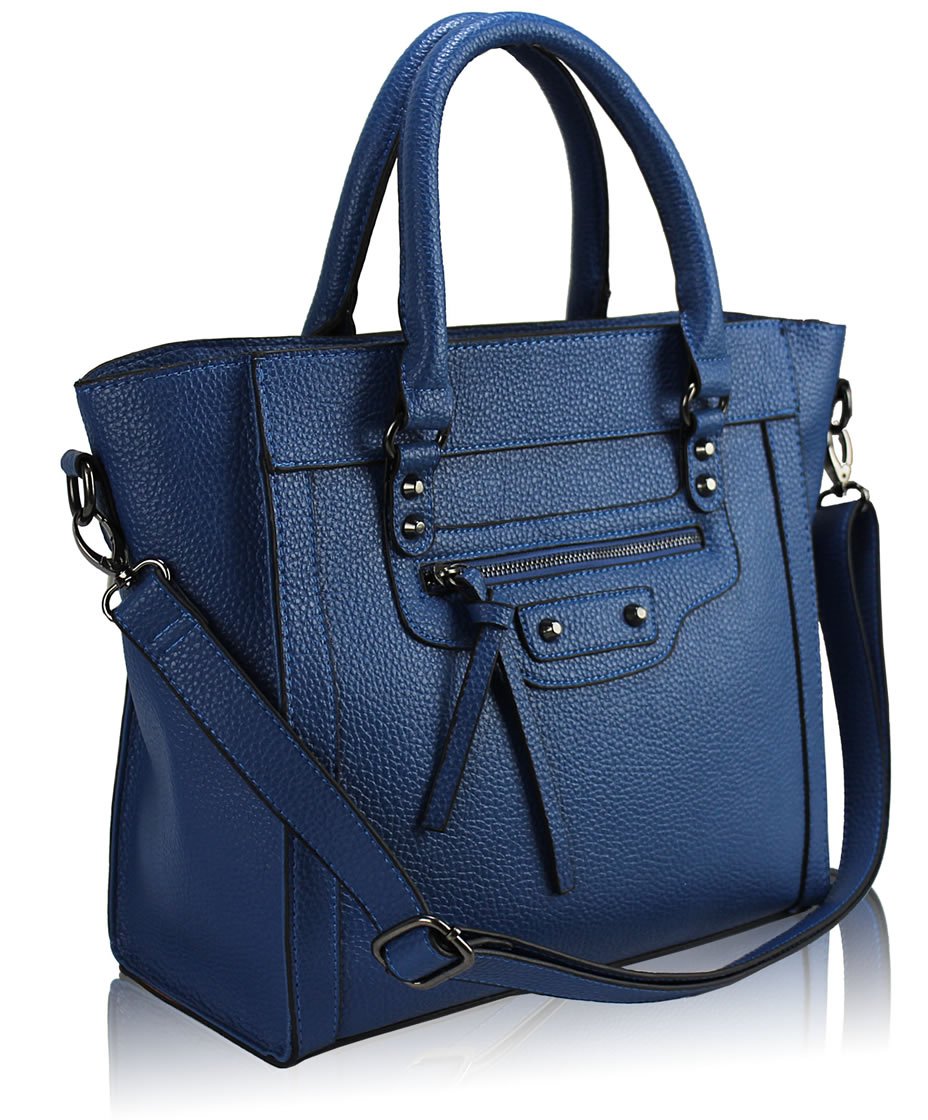 Wholesale BlueTote Handbag With Long Strap