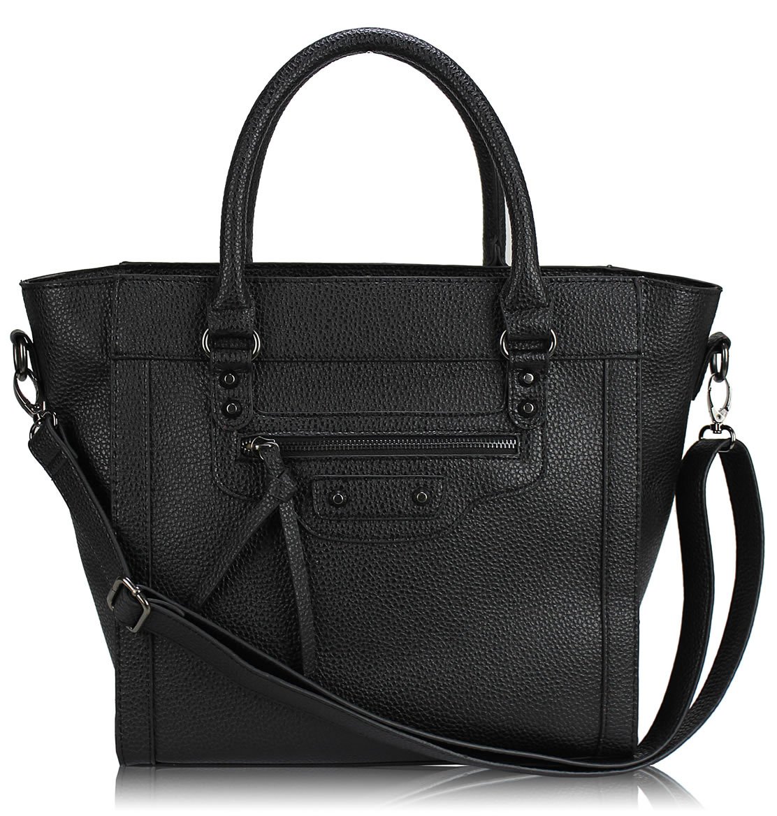 small black handbag long strap