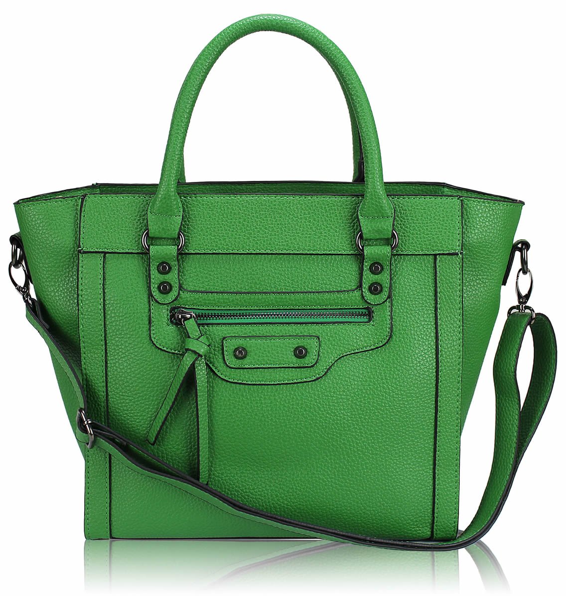 Wholesale Green Tote Handbag With Long Strap