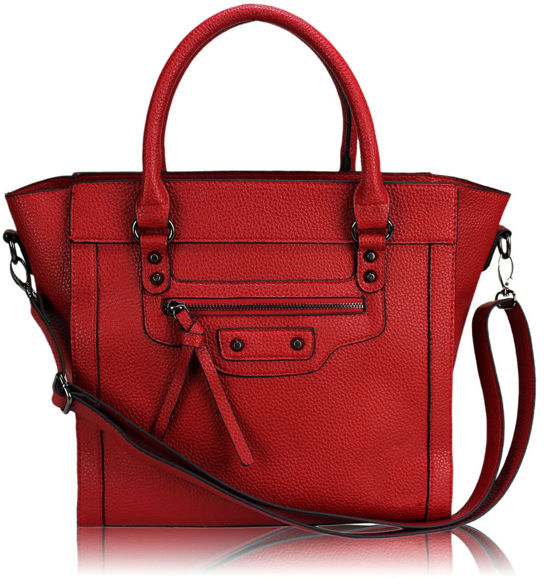 Wholesale Red Tote Handbag With Long Strap