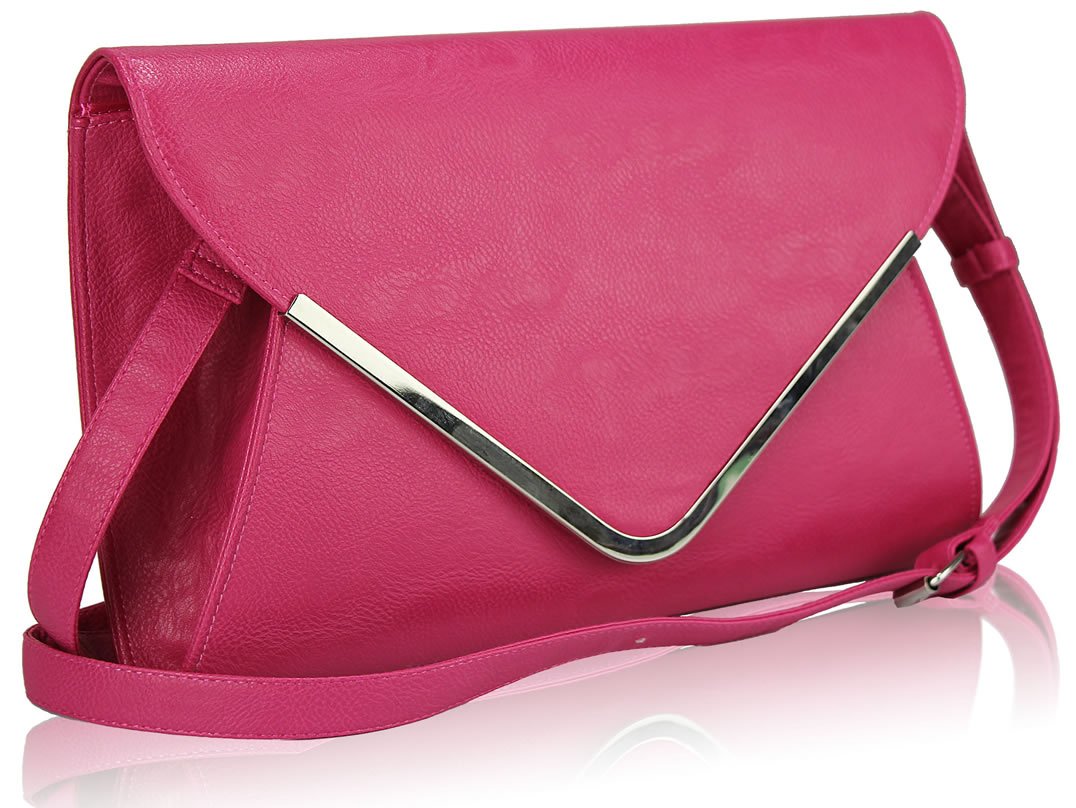 Wholesale Pink Large Flap Clutch purse