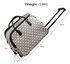 AGT00309 - Grey Light Travel Holdall Trolley Luggage With Wheels - CABIN APPROVED