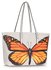 LS00462A  - Wholesale & B2B White Colorful Dragonflies Print Tote Shoulder Bag Supplier & Manufacturer