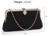 LSE00320 - Black Beaded Crystal Clutch Bag