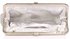 LSE00321- Silver Wave Folds Evening Clutch Bag