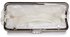 LSE00321- Ivory Wave Folds Evening Clutch Bag