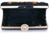 LSE00322- Navy Satin Clutch Evening Bag