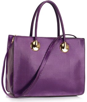 LS00394A - Wholesale & B2B Purple Grab Tote Handbag Supplier & Manufacturer