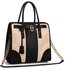 LS00336B - Wholesale & B2B Black / Nude Colour Block Tote Handbag Supplier & Manufacturer