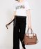 LS00492 - Nude /White Lock Belt Bag
