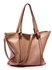 LS00413 - Large Nude Shoulder Handbag
