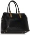 LS00418A - Black Women's Tote Bag With Polished Hardware