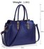 LS00418A - Wholesale & B2B Navy Women's Tote Bag With Polished Hardware Supplier & Manufacturer