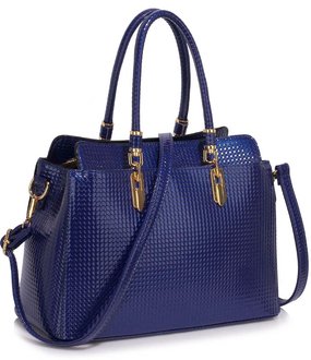 LS00418A - Wholesale & B2B Navy Women's Tote Bag With Polished Hardware Supplier & Manufacturer