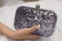 LSE00325 - Grey Sequin Clutch Bag