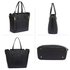 AG00502 - Black Zipper Shoulder Bag