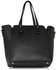 LS00502 - Black / White Zipper Shoulder Bag