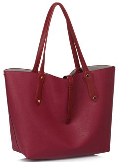 LS00504 - Large Burgundy Shoulder Handbag