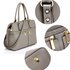 LS00250A - Grey Zipper Tote