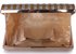 LSE00333 -  Gold Clutch Bag With Diamante Decorative Strips