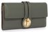 LSP1078 - Grey Purse/Wallet With Gold Tone Metal