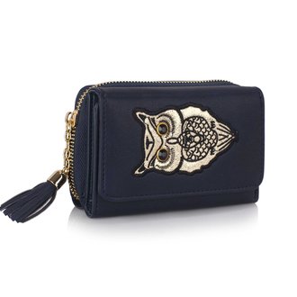 LSP1080 - Navy Owl Design Purse/Wallet