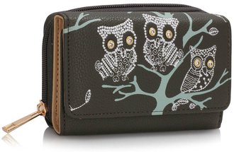 LSP1045 - Grey Owl Design Purse/Wallet