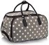 AGT00308D - Grey Light Travel Holdall Trolley Luggage With Wheels - CABIN APPROVED