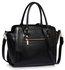 LS00255B - Black Grab Tote Handbag