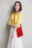 LS00481 - Red Buckle Detail Crossbody Bag