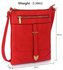 LS00481 - Red Buckle Detail Crossbody Bag