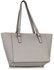 LS00497 - Grey /White Grab Shoulder Handbag