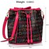 LS00509 - Black Drawstring Shoulder Bag