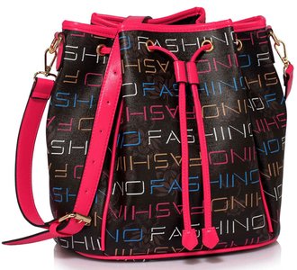 LS00509 - Black Drawstring Shoulder Bag
