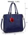 LS00512 - Wholesale & B2B Navy Tote Grab Handbag With  Faux Fur Charm Supplier & Manufacturer