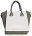 LS0061B - Grey /White Fashion Tote Bag