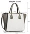 LS0061B - Grey /White Fashion Tote Bag